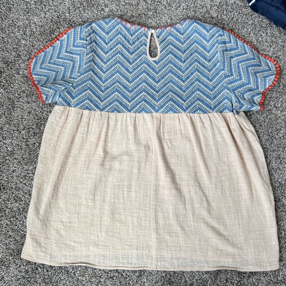 THML Like New 100% Cotton Coastal Spring Summer Top size Medium - Picture 10 of 12